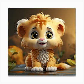 Lion Cub 9 Canvas Print