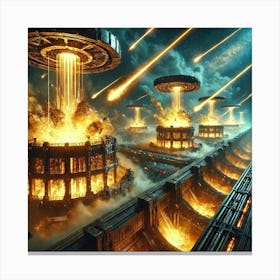 A Futuristic Science Fiction Depiction Of Solarfor 1 Canvas Print