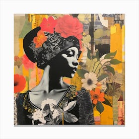 Woman With Flowers Canvas Print