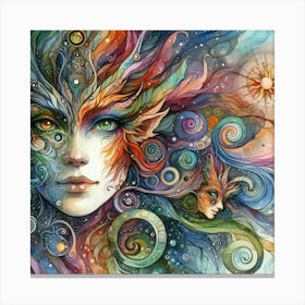 Ethereal Woman Canvas Print