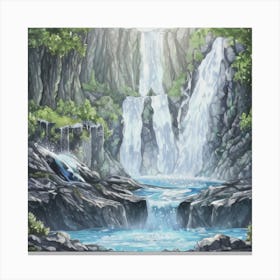 Waterfall 4 Canvas Print