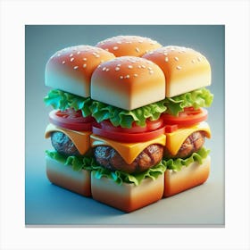 Burger Canvas Print