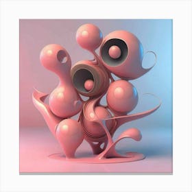 Abstract Sculpture Canvas Print