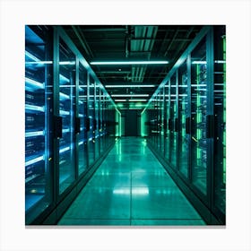 Ai Driven Security Protects A Future Proof Data Center Advanced Ai Processors Monitor Streams Of Da (3) Canvas Print