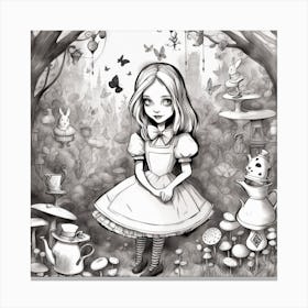 Alice In Wonderland Canvas Print