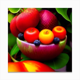 Fruit Bowl Canvas Print