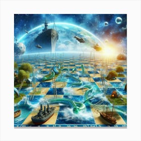 Games #8 by Cam Views Canvas Print