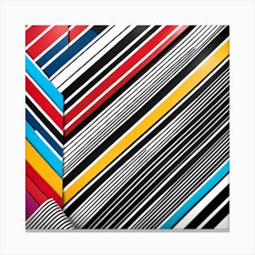 Abstract Striped Pattern Canvas Print