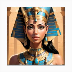 Cleopatra Portrait Artwork 6 Canvas Print