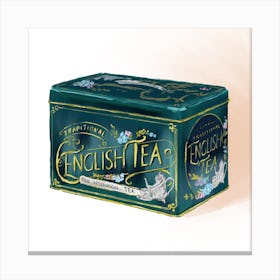 English Tea Tin Canvas Print