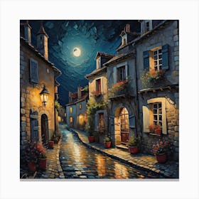 Night walk Canvas Print