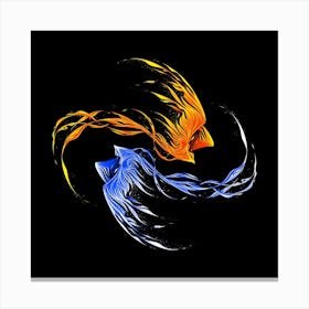 Phoenix Ice and Fire Canvas Print
