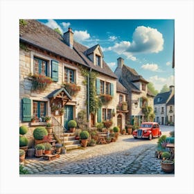 French Village Canvas Print