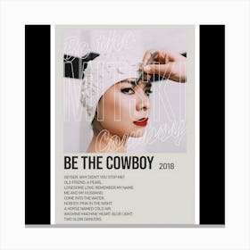 Be the Cowboy - Mitski, 2018 Canvas Print