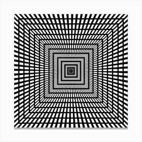 Focus Squares Optical Illusion Background Pattern Canvas Print