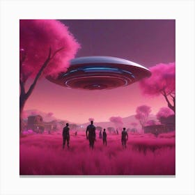 Aliens In The Sky Canvas Print