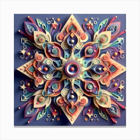 Paper Cut Art 3 Canvas Print