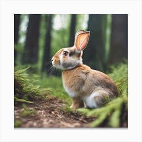 Rabbit In The Forest 134 Canvas Print