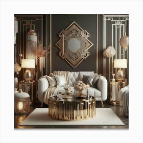 Deco Living Room 36 Canvas Print