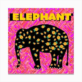 Elephant Square Canvas Print
