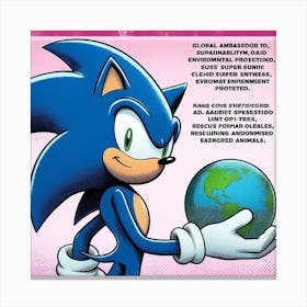 Sonic The Hedgehog 17 Canvas Print