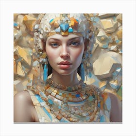 The Jigsaw Becomes Her - Pastel 10 Canvas Print