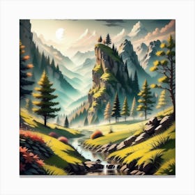 Landscape Painting 136 Canvas Print