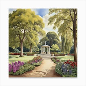 Southward Park London Parks Garden 7 Painting Art Print Canvas Print