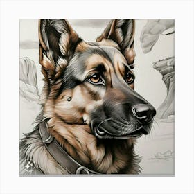 German Shepherd Canvas Print