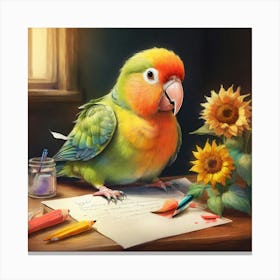 Parrot 36 Canvas Print