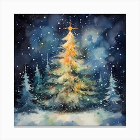 Yuletide Brushed Whimsy Canvas Print