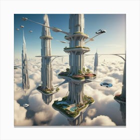 Skyscrapers 3 Canvas Print