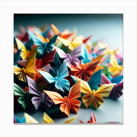 Origami Butterflies 1 Canvas Print