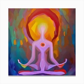 Meditating Woman Canvas Print