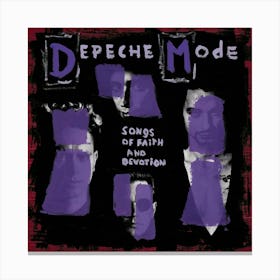 Depeche Mode Rawk 9 Canvas Print