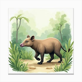 Tapir 2 Canvas Print