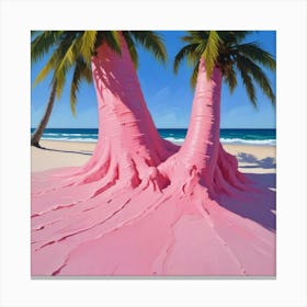 Delray Beach, Florida Pink Photography Art Print 1 Canvas Print