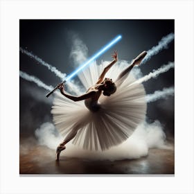 Star Wars Lightsaber Ballet, Dueling Destinies Canvas Print
