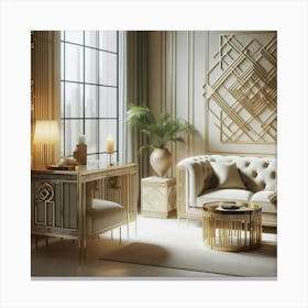 Deco Living Room 33 Canvas Print