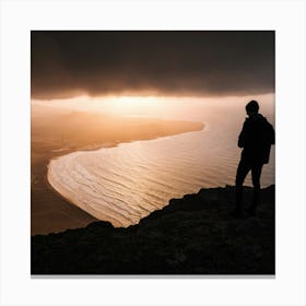 Sunset On Iceland  Canvas Print