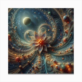 Fractal Flower Canvas Print