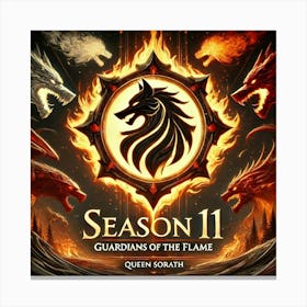 Season 11 Guardians Of The Flame Title Canvas Print