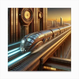Futuristic Train 11 Canvas Print
