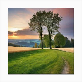 Sunset In The Countryside 41 Canvas Print