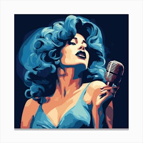 Singer girl Canvas Print