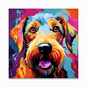 Terrier Pop Art Canvas Print