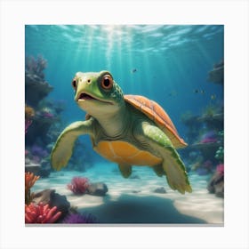 Sea Turtle 1 Canvas Print