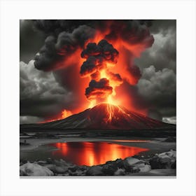 Erupting Volcano 3 Canvas Print