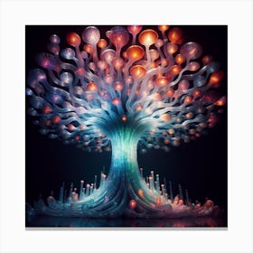 Glass tree 3 Canvas Print