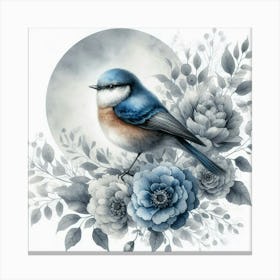 Blue Tit Bird Canvas Print